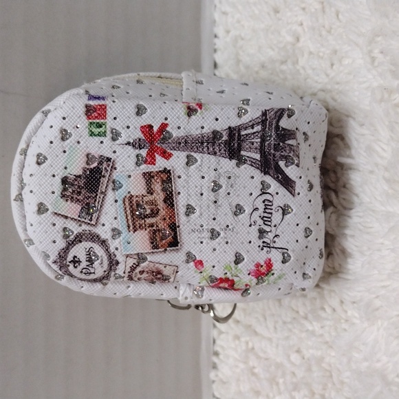 Keychain Paris Prints Zipper Small Backpack - Picture 2 of 8